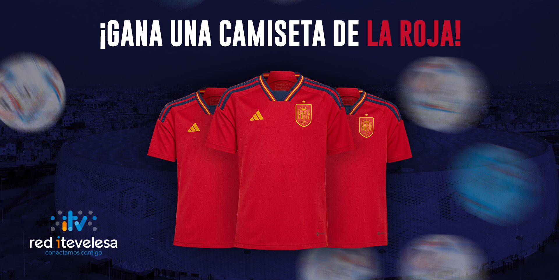 Sorteamos una camiseta de la roja cada día que juegue España