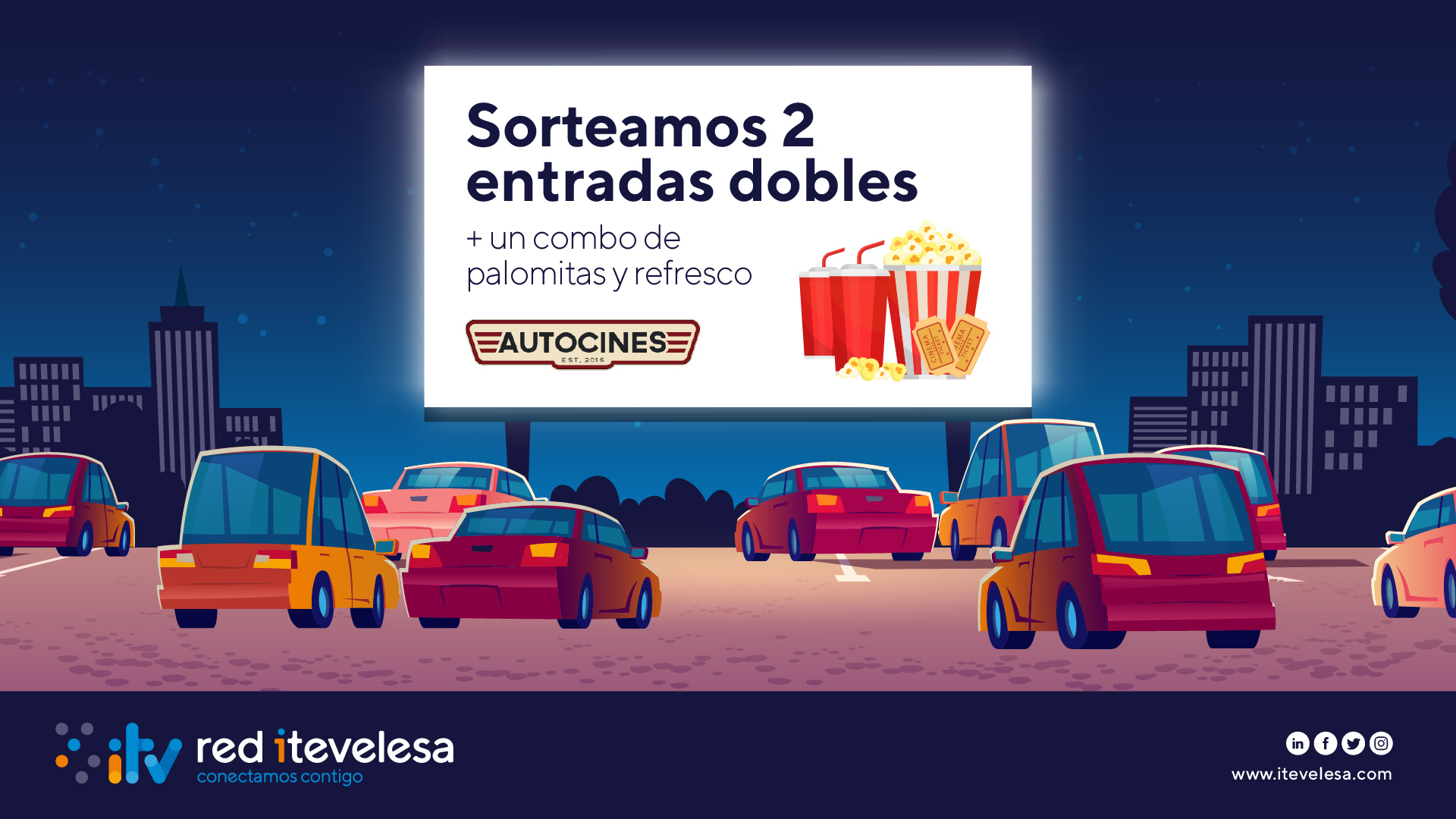 ¡Gana dos entradas dobles + palomitas y refresco en el Autocine Madrid RACE!