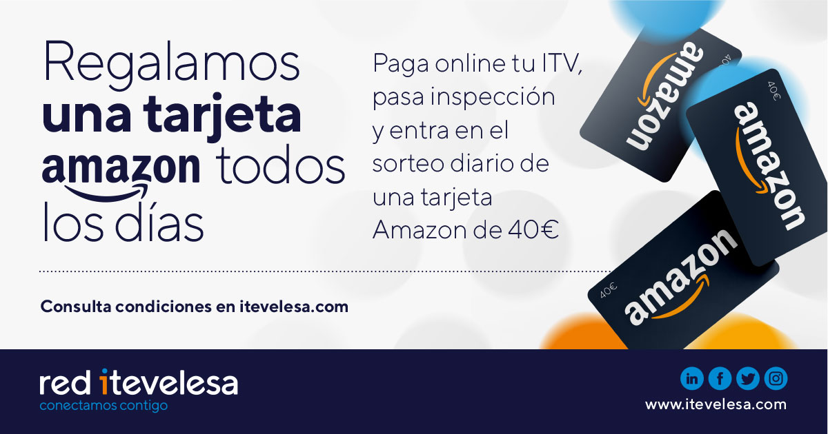 Regalamos una Tarjeta Amazon todos los días: paga online y pasa tu ITV