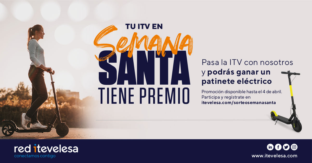 ¡Pasa tu ITV y entra en el sorteo de un patinete eléctrico!