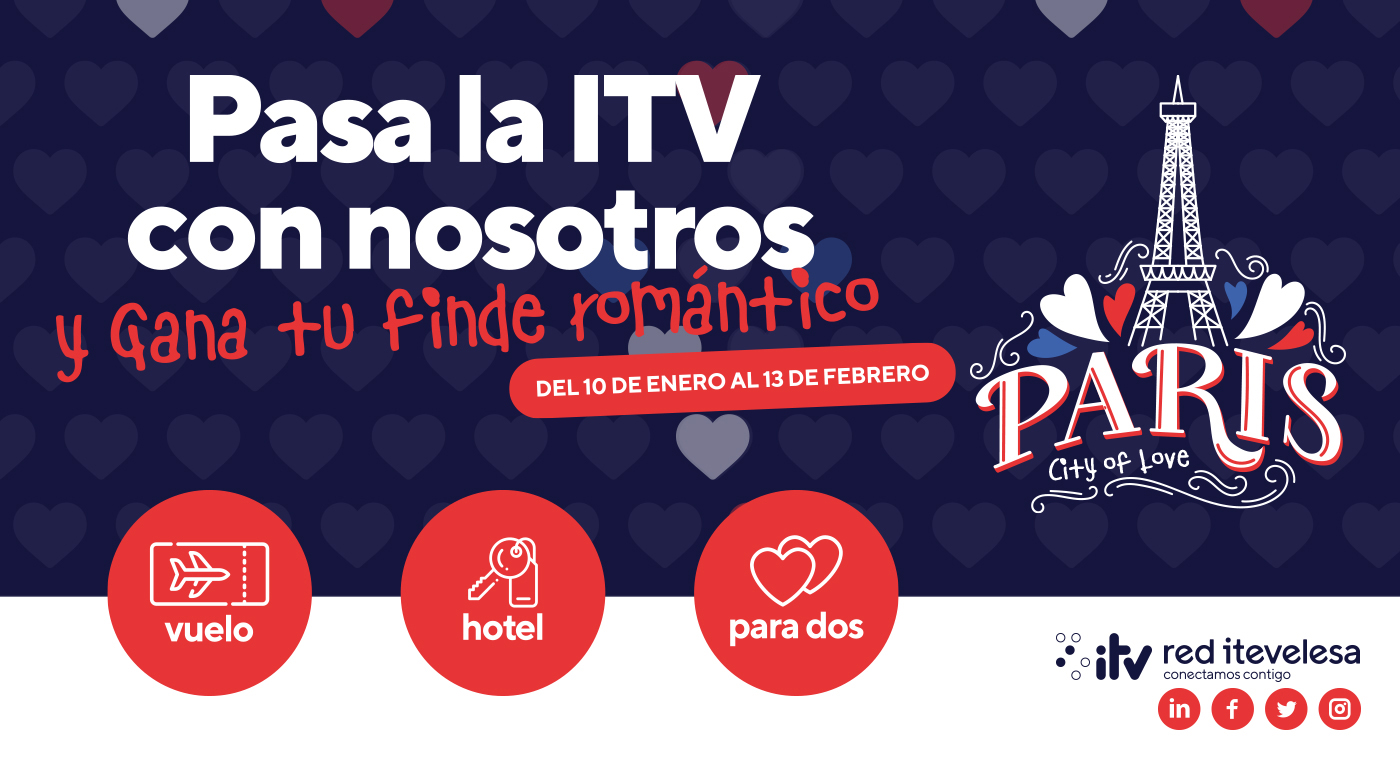 ¡Pasa tu ITV y gana un fin de semana romántico por San Valentín!