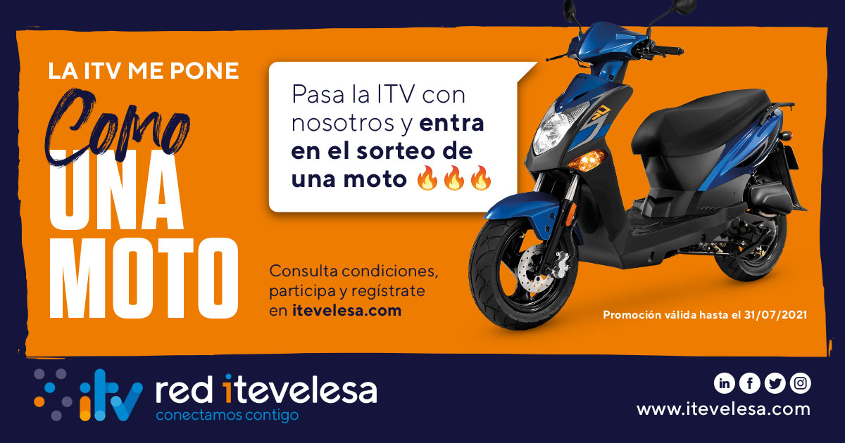 ¡Pasa tu ITV y gana una moto en Red Itevelesa!