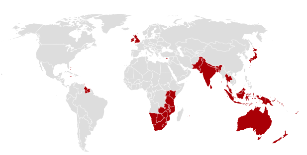 países que circulan por la izquierda